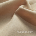 OBL22-C-063 Elbise için polyester taklit keten